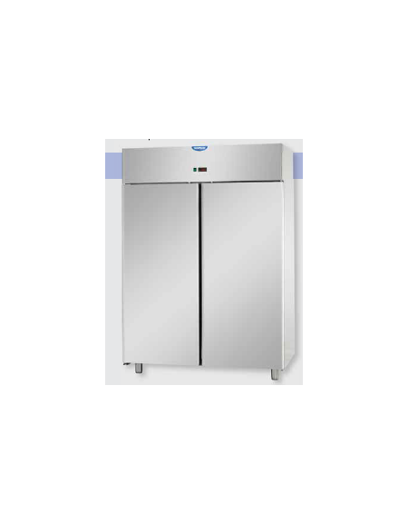 Armadio Refrigerato GN 2/1 monoblocco in Acciaio Inox a temperatura normale con 2 porte cm 142x80x203h