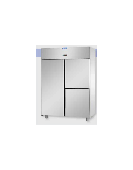 Armadio Refrigerato monoblocco Inox a temp. normale 1 porta e 2 sportelli cm 142x80x203h