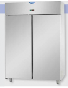 Armadio Refrigerato GN 2/1 monoblocco in Acciaio Inox a bassa temperatura con 2 porte cm 142x80x203h