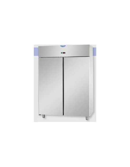 Armadio Refrigerato GN 2/1 monoblocco in Acciaio Inox a bassa temperatura con 2 porte cm 142x80x203h