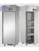 Armadio Refrigerato GN 2/1 monoblocco in Acciaio Inox a temperatura normale per Pesce cm 71x80x203h