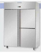 Armadio Refrigerato monoblocco Inox a bassa temp. 1 prt e 2 sportelli cm 142x80x203h