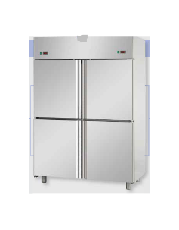 Armadio Refrigerato Inox a doppia temp. TN+TN 4 sportelli