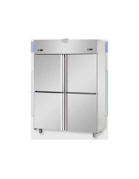 Armadio Refrigerato Inox a doppia temp. TN+TN 4 sportelli