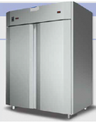 Armadio Combinato Refrig. 600x800 Inox a doppia temp.( TN+BT) 2 prt isolamento 80 mm cm 160x104,5x203h