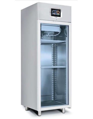 ARMADIO STAGIONATURA SALUMI / FORMAGGI 700 LT-PORTA VETRO - CON PANNELLO COMANDI TOUCH SCREEN