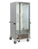 Colonna portapiatti refrigerante dotata di griglie 84 piatti Ø Piatti cm 18÷24  cm 83x77x190h