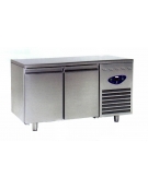 Tavolo da lavoro refrigerato frigorifero 2 Porte sportelli - Refrigerazione ventilata -2° +8°C - Dimensioni Cm.140x60x85h