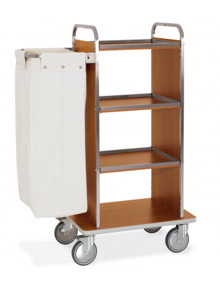 Carrello portabiancheria - Base cm 72 + pannelli laterali + 1 reggisacco pieghevole con sacco portabiancheria 72x52x134h