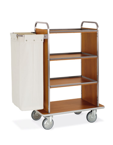 Carrello portabiancheria - Base cm 87 + pannelli laterali + 1 reggisacco pieghevole con sacco portabiancheria cm 87x52x134h