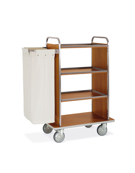 Carrello portabiancheria - Base cm 87 + pannelli laterali + 1 reggisacco pieghevole con sacco portabiancheria cm 87x52x134h