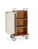 Carrello portabiancheria - Base cm 87 + pannelli su tre lati + 1 reggisacco pieghevole con sacco portabiancheria cm 87x52x134