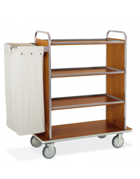 Carrello portabiancheria - Base cm 107 + pannelli laterali + 1 reggisacco pieghevole con sacco portabiancheria cm 107x52x134h