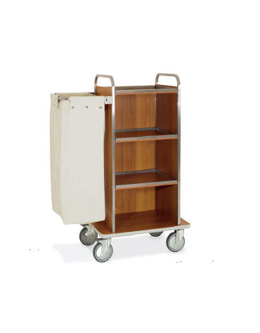 Carrello portabiancheria - Base cm 107 + pannelli su tre lati + 1 reggisacco pieghevole con sacco portabiancheria cm 107x52x134h