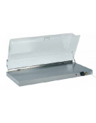 Piano caldo inox per riscaldare con cupola in plexiglass cm 90x45x20 h