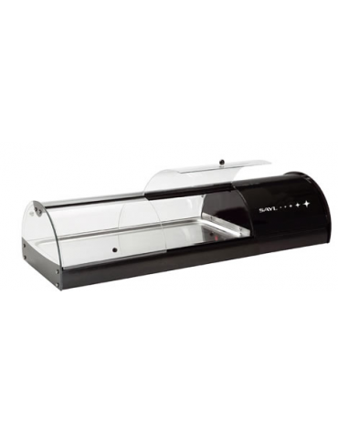 Vetrina refrigerata - piano liscio - apertura self service - illuminazione al led - cm. 178.8x39.5x24.5h