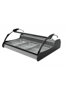 Vetrina refrigerata statica - 3 contenitori GN1/1 - apertura self service - mm 1000x882x400h