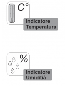 OROLOGIO A PARETE CON INDICATORE TEMPERATURA ED UMIDITA' - ALLUMINIO