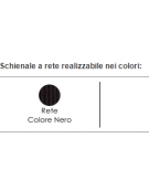 Sedia fissa di attesa o conferenza con braccioli - telaio nero o grigio - vari colori - cm 66x56.5x79.5h