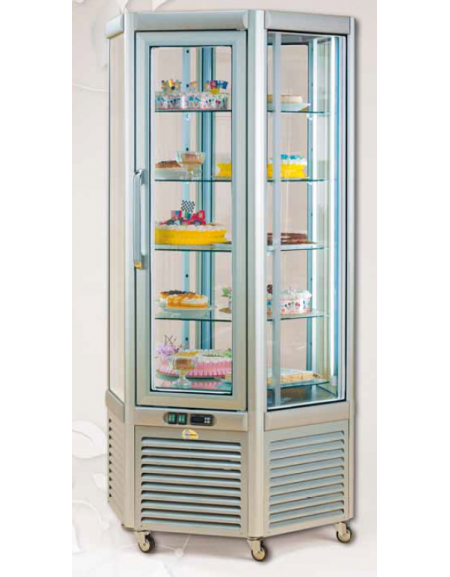 Vetrina refrigerata verticale per pasticceria Dimensioni: larghezza mm.910, profondità mm.823, altezza mm 1817