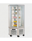 Vetrina espositiva verticale refrigerata. Adatta per pasticceria e gastronomia mm  770x685x1540h