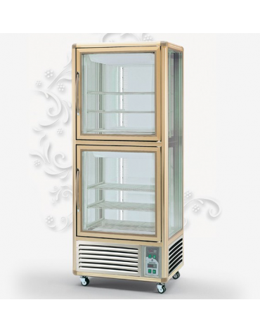 Vetrina espositiva verticale refrigerata. Adatta per pasticceria e gastronomia mm 810x643x1225h