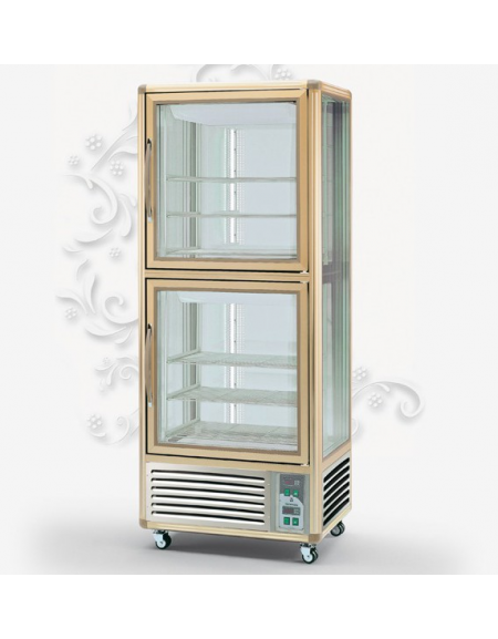 Vetrina espositiva verticale refrigerata. Adatta per pasticceria e gastronomia mm 810x643x1225h