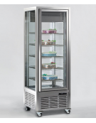 Vetrina espositiva verticale refrigerata con ripiani a griglie mm 700x680x1910h