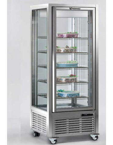 Vetrina verticale con refrigerazione VENTILATA adatta per gelateria e pasticceria, mm 800x680x1910h