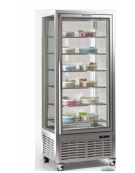 Vetrina verticale con refrigerazione STATICA adatta per gelateria, mm 800x680x1910h