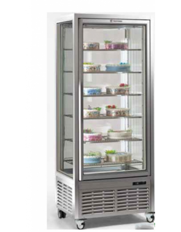 Vetrina verticale con refrigerazione STATICA adatta per gelateria, mm 800x680x1910h