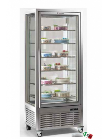 Vetrina verticale con refrigerazione VENTILATA adatta per pasticceria, 900x680x1910h