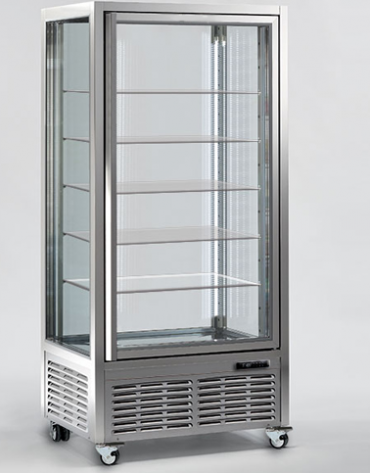 Vetrina verticale con refrigerazione VENTILATA adatta per pasticceria mm  900x680x1910h