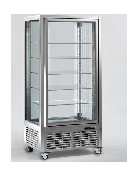 Vetrina verticale con refrigerazione VENTILATA adatta per pasticceria mm  900x680x1910h