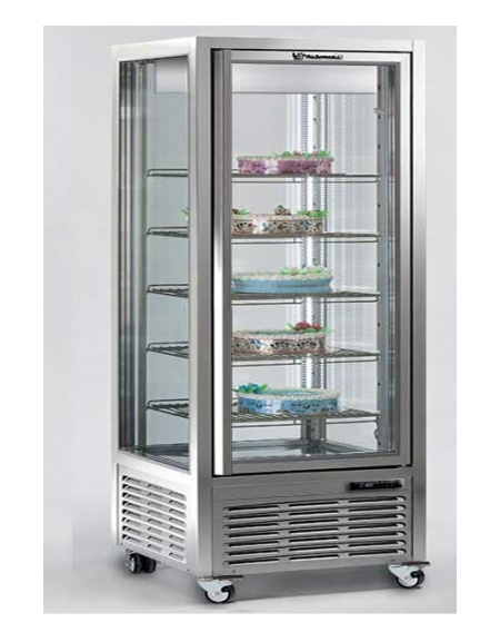 Vetrina verticale con refrigerazione STATICA adatta per gelateria 900x680x1910h