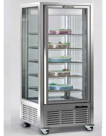 Vetrina verticale con refrigerazione VENTILATA adatta per gelateria e pasticceria, mm 900x680x1910h