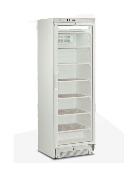 Vetrina espositiva verticale refrigerata con ripiani a griglie mm 595x640x1840h