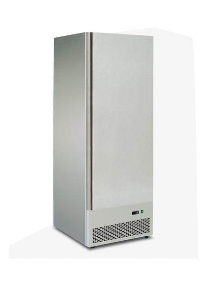 Armadio refrigerato GN2/1 ventilato con interni ed esterni in acciaio inox, mm  680x880x1980h