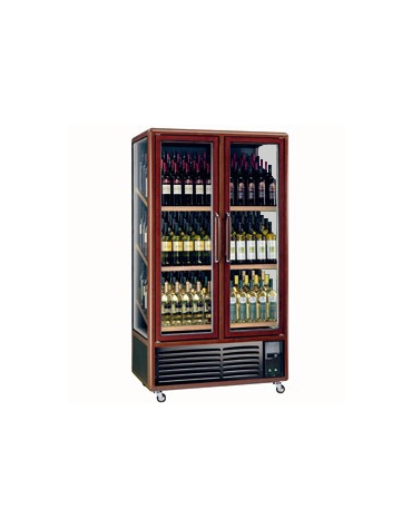 Cantina per vini 2 porte invetriate scorrevoli mm 1000x711x1810h