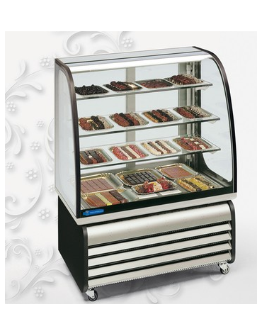 Vetrina Orizzontale Refrigerata Pasticceria/Pralineria - Temperatura +14°/+16°C mm 947x749x1370h