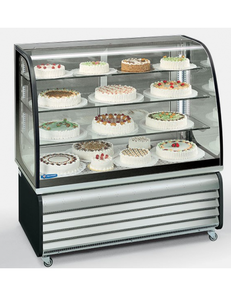 Vetrina Orizzontale Refrigerata Pasticceria Tec - Sistema No Frost - Temperatura +5°/-18°C mm 1347x749x1370h