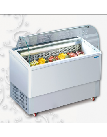 Vetrina Refrigerata per Gelato CM Bassa Temperatura -20°/- 22°C Capacità 4 Vaschette mm 860x717x1247h