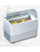 Vetrina Refrigerata per Gelato CM Bassa Temperatura -20°/- 22°C Capacità 7 Vaschette + Riserva mm 1370x670x1270h