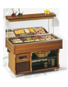 carrello buffet MURALE, refrigerazione STATICA +4°/+10°C. con motore a bordo mm 1420x750x1554h