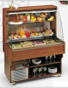 Carrello murale Buffet espositore refrigerato mm L1430xP750xH1740