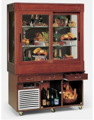 Carrello murale Buffet espositore refrigerato Refrigerazione ventilata mm L2066xP920xH2102