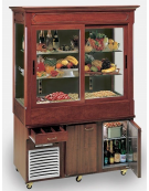 Carrello murale Buffet espositore refrigerato Refrigerazione ventilata mm L2170xP920xH2167