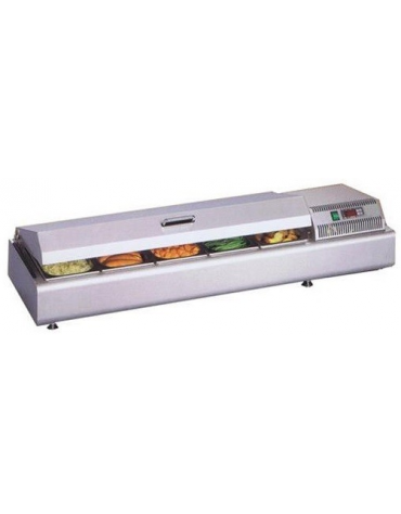 Espositore Da Banco refrigerato bacinelle GN di tutti i formati mm L1554XP380XH238