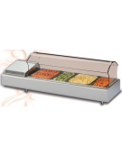 Espositore Da Banco refrigerato Bacinelle GN (tutti i formati GN H MAX. 10 cm) mm L1023XP380XH238