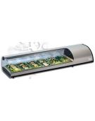 Espositore Da Banco refrigerato per Sushi bacinelle GN1/3 Dim.mm L1085XP380XH255